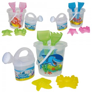 SEAU GARNI TRANSPARENT DÉCORÉ