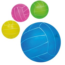 BALLON VOLLEY TRANSLUCIDE DÉGONFLÉ 21.6 CM