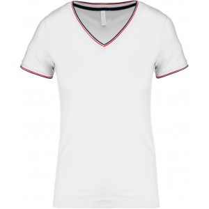 TSHIRT FEMME COL V 100% COTON