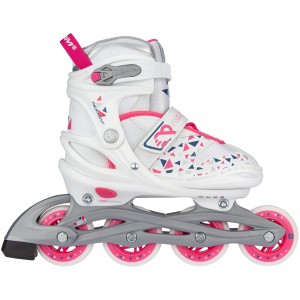 ROLLER EN LIGNE REGLABLE - WHITE WEDGE - ENFANT