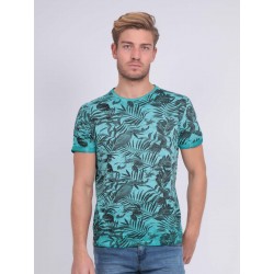 T-SHIRT COL ROND HOMME TROPICAL