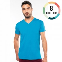TSHIRT HOMME COL V 100% COTON BIO