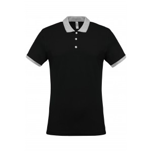 POLO COTON MC BICOLORE  HOMME