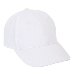 CASQUETTE TISSU BLANC 56/58 CM