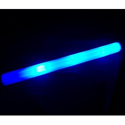 BATON LUMINEUX EN MOUSSE LED BLEU