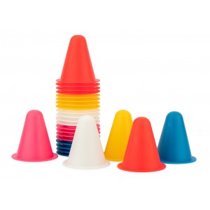 MINI CONES DE SLALOM 8 CM - LOT DE 25