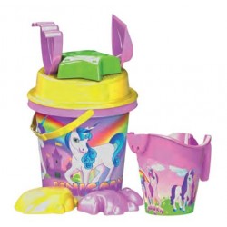 SEAU GARNI LICORNE 17 CM