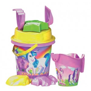 SEAU GARNI LICORNE 17 CM