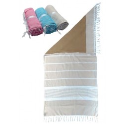 FOUTA COTON DOUBLEE EPONGE