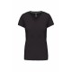 T-SHIRT COTON COL V FEMME