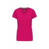 T-SHIRT COTON COL V FEMME