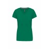 T-SHIRT COTON COL V FEMME