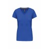 T-SHIRT COTON COL V FEMME