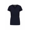 T-SHIRT COTON COL V FEMME