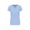 T-SHIRT COTON COL V FEMME