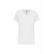 T-SHIRT COTON COL V FEMME