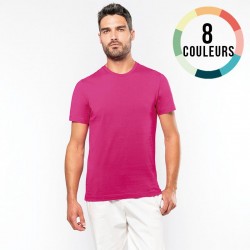 T-SHIRT COTON COL ROND HOMME