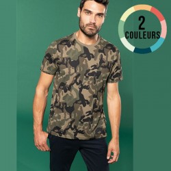 T-SHIRT CAMO HOMME