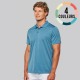 POLO CHINE POLYESTER HOMME