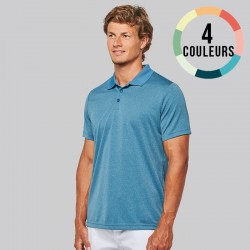 POLO CHINE POLYESTER HOMME