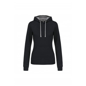 SWEAT CAPUCHE CONTRASTE FEMME