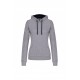 SWEAT CAPUCHE CONTRASTE FEMME