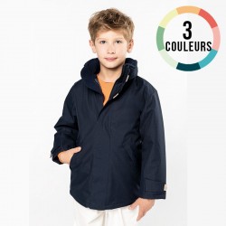 VESTE PARKA DOUBLURE ENFANT