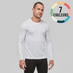 T-SHIRT POLYESTER MANCHES LONGUES HOMME