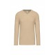 T-SHIRT COTON ML COL V HOMME