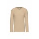 T-SHIRT COTON ML COL V HOMME