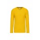 T-SHIRT COTON ML COL V HOMME