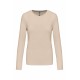 T-SHIRT COTON ML COL ROND FEMME