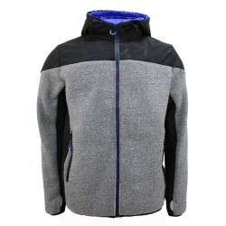 BLOUSON POLAIRE BI-MATIERE HOMME