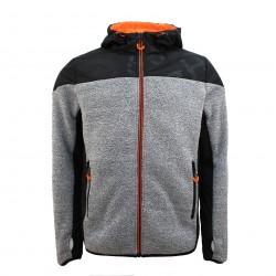 BLOUSON POLAIRE BI-MATIERE HOMME