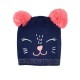 BONNET ACRYLIQUE ENFANT 2 POMPONS