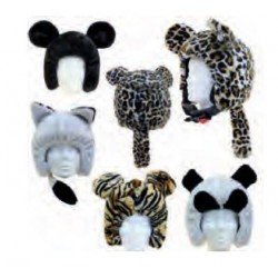 COUVRE CASQUE ANIMAL PELUCHE