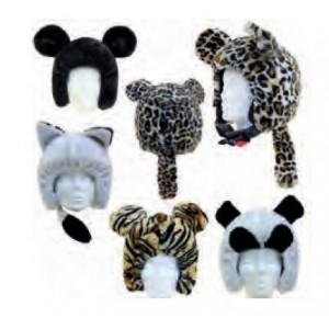 COUVRE CASQUE ANIMAL PELUCHE
