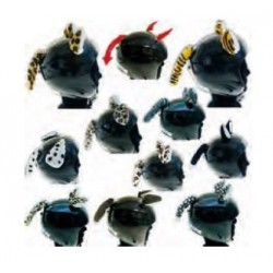 DECORATION CASQUE ANIMAL VELCRO