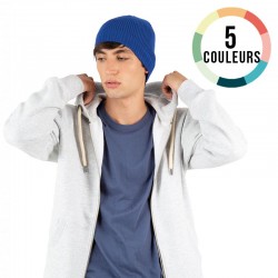 BONNET ADULTE AVEC BORDURE COTELEE