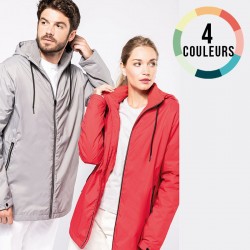 VESTE CAPUCHE AVEC DOUBLURE POLAIRE MIXTE