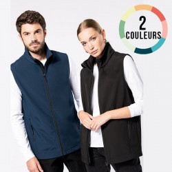 VESTE SOFTSHELL SANS MANCHES ECO MIXTE