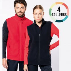 VESTE POLAIRE SANS MANCHE ECO MIXTE