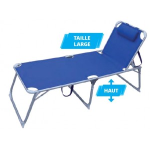 LIT DE CAMP HAUT GRANDE TAILLE 193 X 67 CM