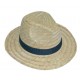 CHAPEAU PAILLE HOMME BORD BAISSE 57/59 CM