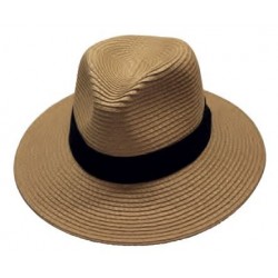 CHAPEAU HOMME PAILLE PAPIER BORD BAISSE