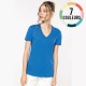 T-SHIRT FEMME COL V COTON BIO