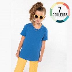 T-SHIRT ENFANT COL ROND COTON BIO