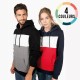 SWEAT-SHIRT TRICOLORE ADULTE