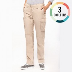 PANTALON LEGER MULTIPOCHES FEMME