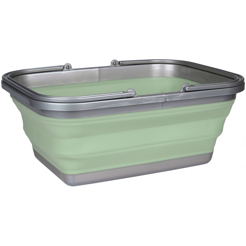 Bassine Pliable Web-tex 4 Litres – PVC Résistant, Vert Olive Militaire, Idéale Camping, Vaisselle, Chien